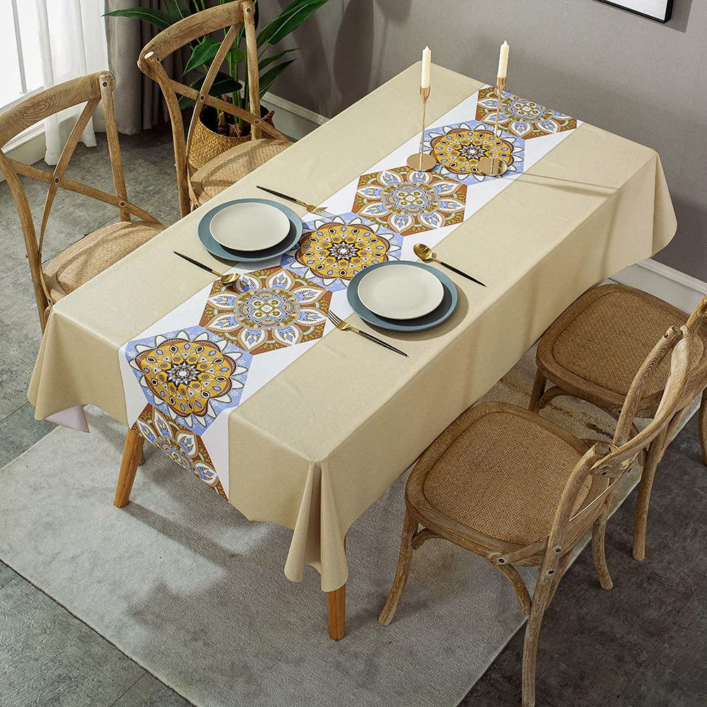 Nappe en PVC imperméable 90x140cm pour stopper définitivement les taches de graisse sur la table