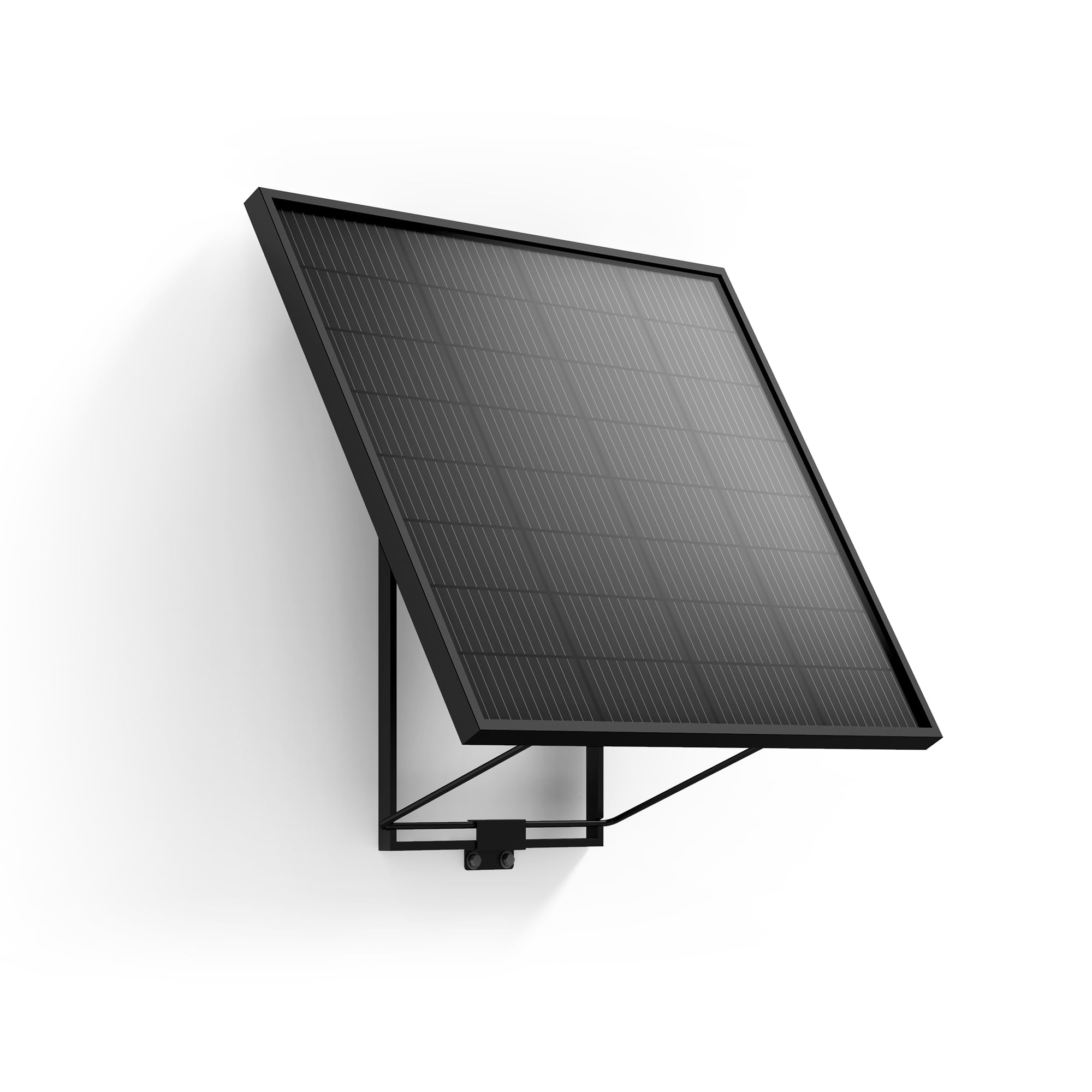 Avidsen Kit de Fixation Murale pour Panneau Solaire 400W, Support en Acier Robuste pour Façade et Clôture, Inclinaison 60 Degrés, Installation Facile, Visserie Incluse, Économie Énergie, Durable, Gris