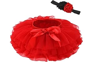 Adorable Baby Girl Red Tutu with Matching Headband