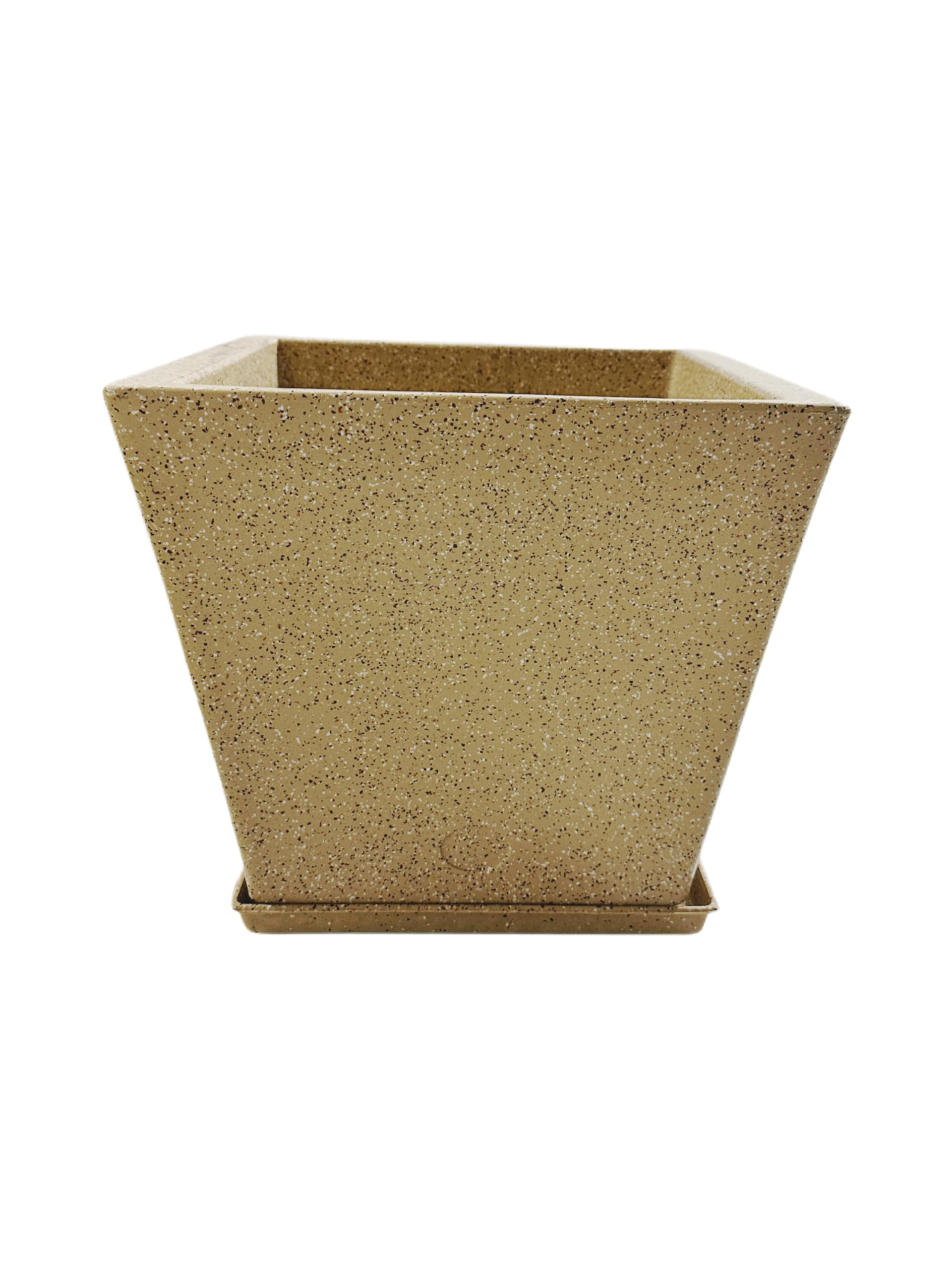 ENGRAFT Greece Fiber Planter - Durable Flower Pot with Tray -8 ENGRAFT Greece Fiber Planter - Durable Flower Pot with Tray -8