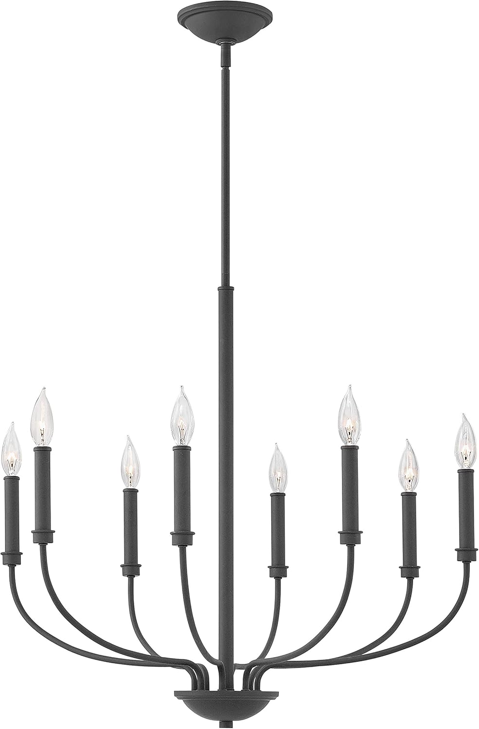 Hinkley Alister Collection Transitional Eight Light Chandelier, Buckeye Bronze