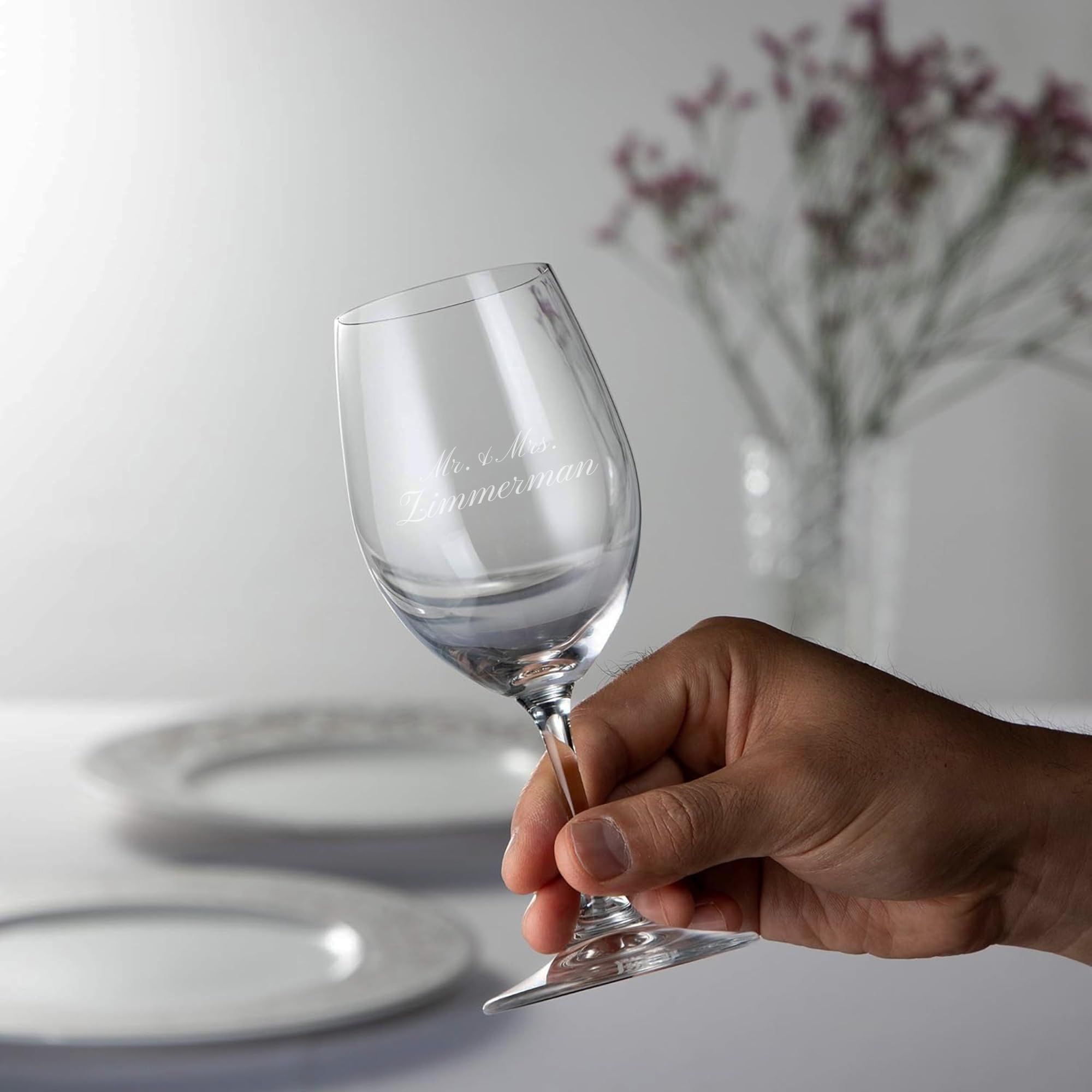 Amazon.com | Riedel Personalized Ouverture White Wine Glasses, Set of 2  Custom Engraved 10oz Crystal Wine Glasses for Chardonnay, Pinot Grigio,  Gift for Wine Lovers: Mixed Drinkware Sets