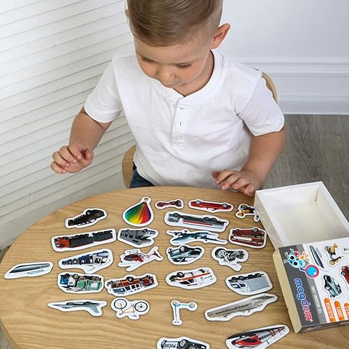 Miniatura 7 de Magdum 25 imanes de nevera para niños pequeños  Imanes de transporte para niños pequeños para refrigerador  Imanes para niños pequeños  Animales