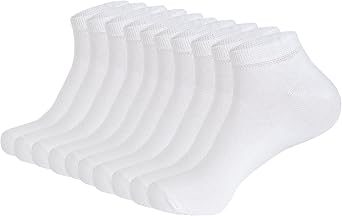 1SOCK2SOCK 12 Pairs Ankle Low Cut Socks Everyday Breathable Ultra Thin Turkish Cotton Casual Sock