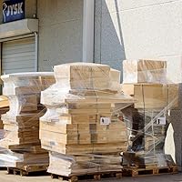 Vista 3 de Envoltura elástica resistente de 18 pulgadas 1500 pies con calibre 80 de grosor, envoltura retráctil de plástico autoadhesiva para mudanza