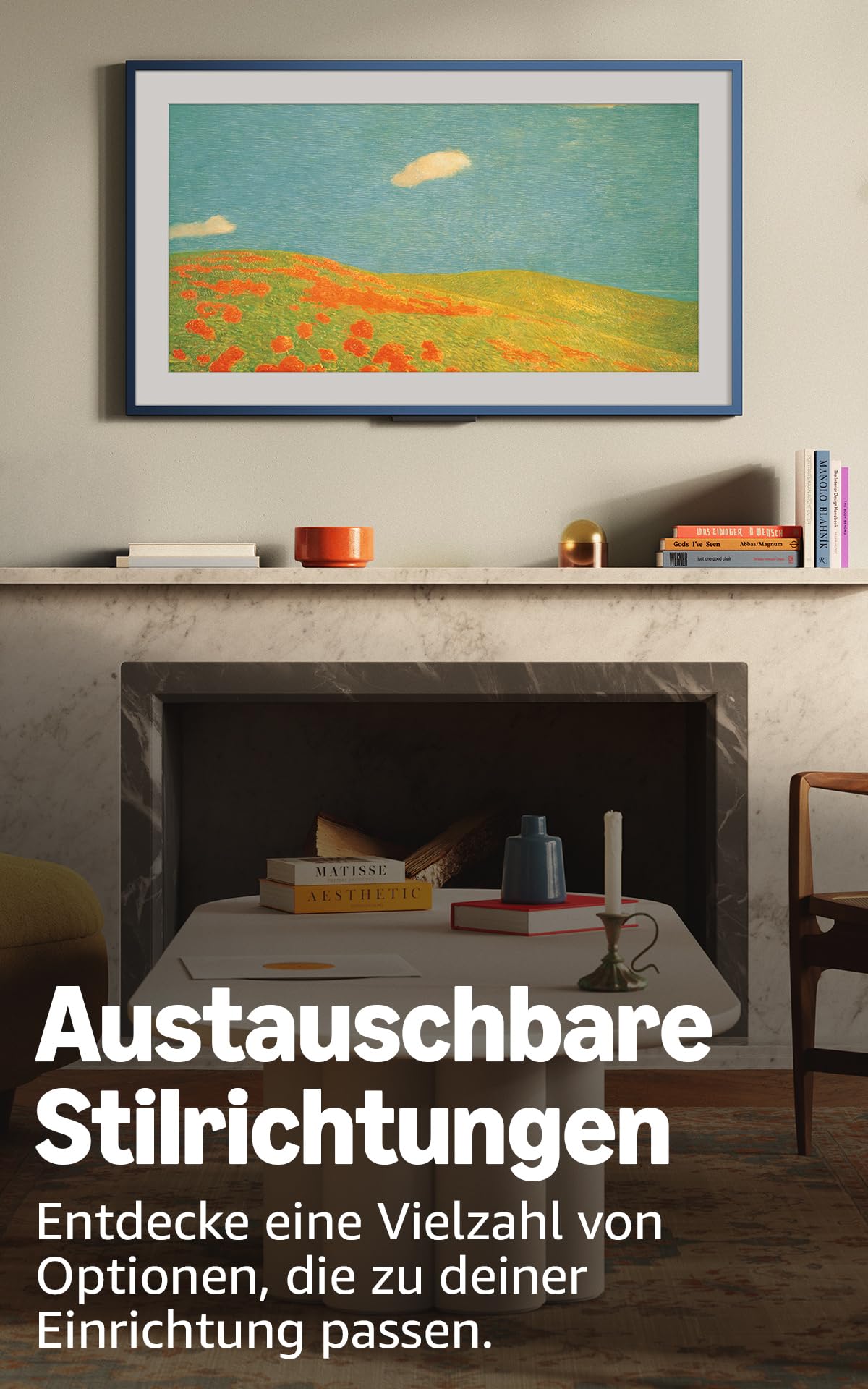 Amazon Ember Artline-Rahmen Nussbaum für den 55-Zoll-Lifestyle-TV 55 Zoll – Bild 2