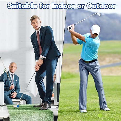 Miniatura 11 de Coopay Paquete de 100/200 pelotas de golf de práctica, pelotas de entrenamiento de golf de plástico de 1.654 pulgadas con una bolsa de cordón