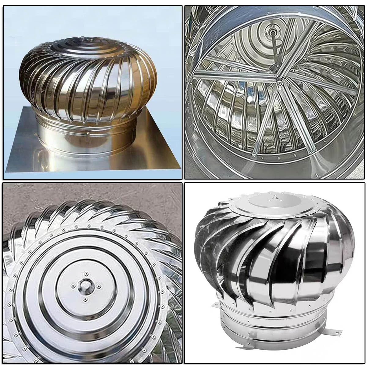 Osłona komina, osłona komina ze stali nierdzewnej i odpowietrzanie rur dymowych, wentylacja dachowa do systemów 75 mm, 100 mm, 160 mm, 200 mm, 250 mm, 300 mm, 400 mm, systemy trwałe (200 mm)