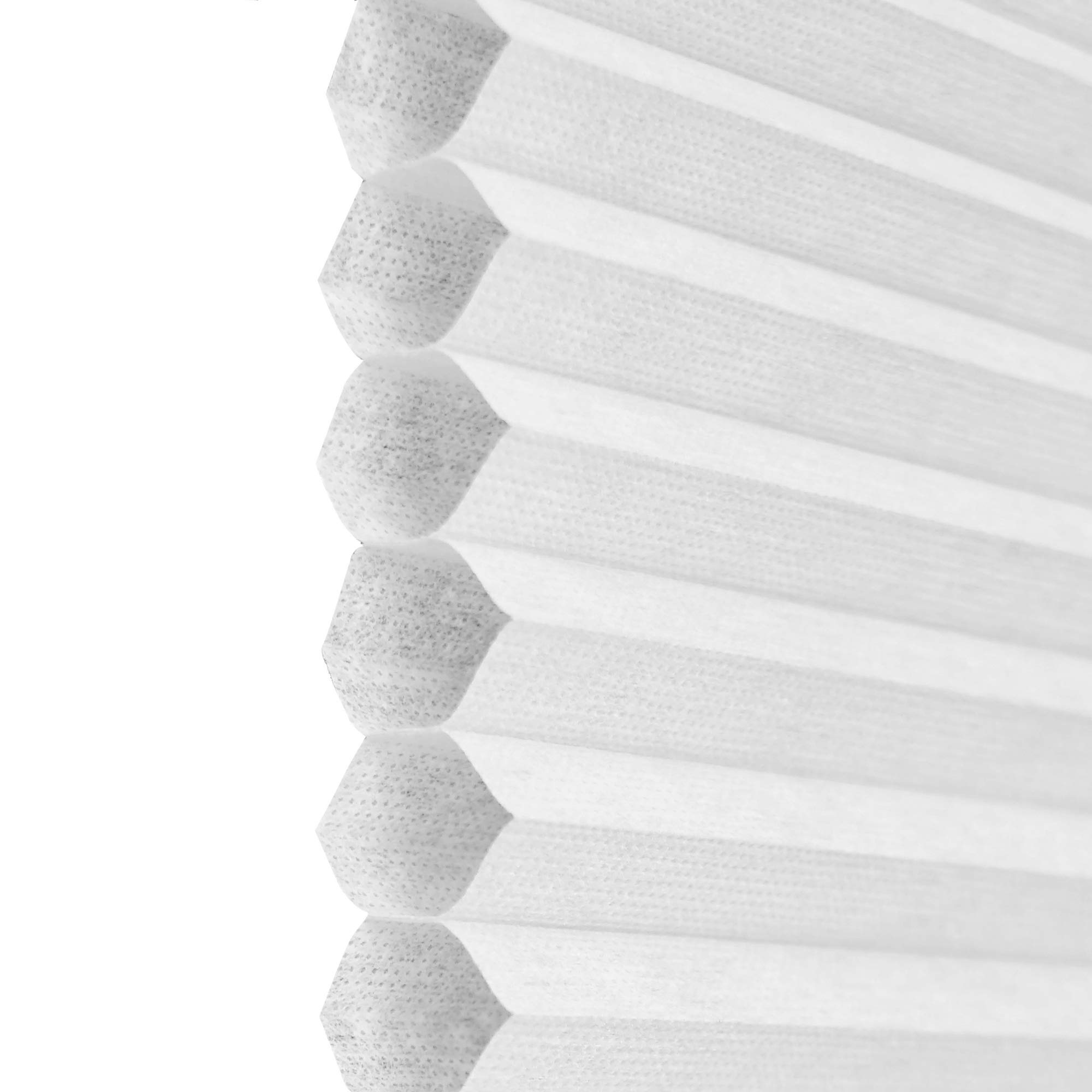 Wabenplissee Klemmfix Plissee verspannt, Klemmträger ohne Bohren für Fenster und Türen, lichtschutz und Blickdicht, Sonnen-Schallschutz Weiss 120x130 cm