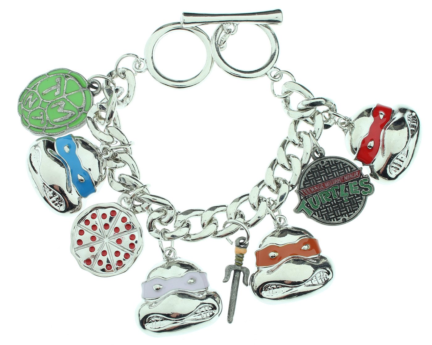 Teenage Mutant Ninja Turtles 7 Charm Bracelet - 