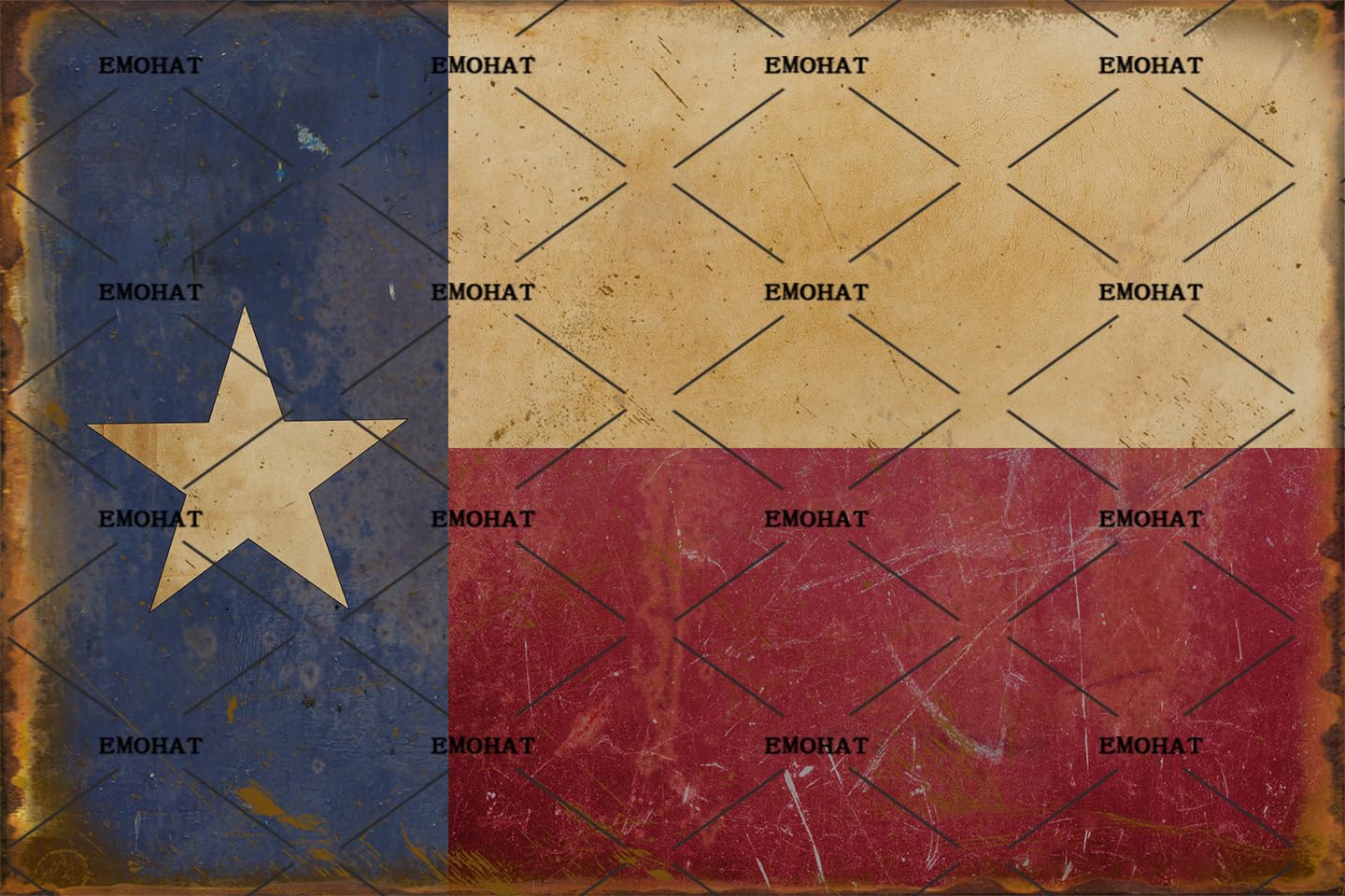 Vintage Metal Tin Sign Iron Art Decor Texas State Flag Patriotic Lone Star State Decor Aluminum Poster Office Man Cave Home Bedroom Kitchen Wall Plaque 8x12 Inch Custom Private Property Signs Outdoor