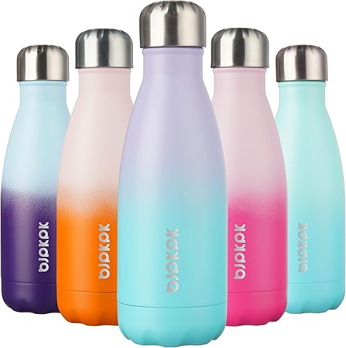 Miniatura 88 de BJPKPK Botellas de agua aisladas de 17 onzas, botellas de agua deportivas de acero inoxidable que mantienen el frío y el calor para viajes, aptas