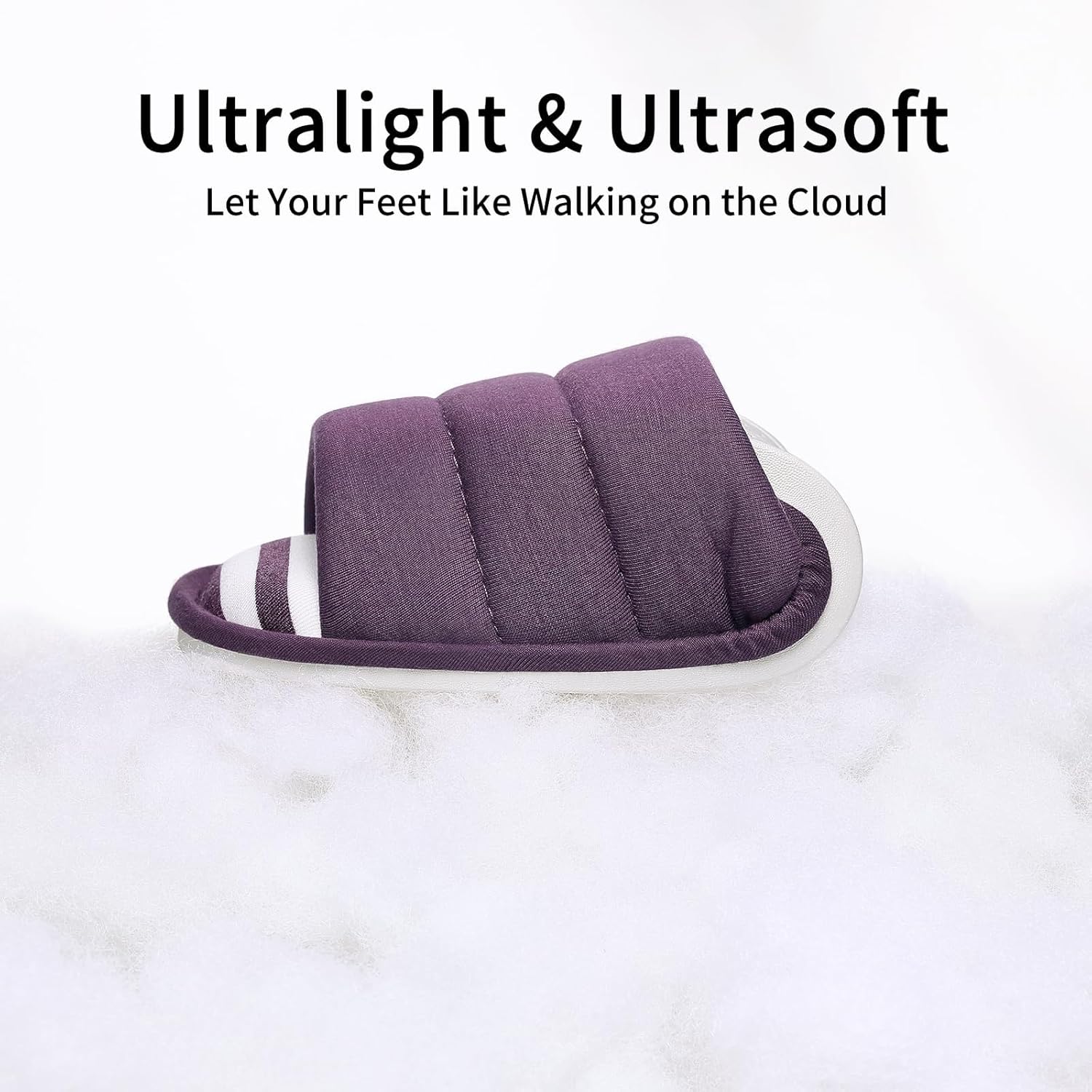 shevalues Open Toe House Slippers for Women Men Soft Cotton Indoor Shoes Memory Foam Slip On bedroom Slippers - Image 6