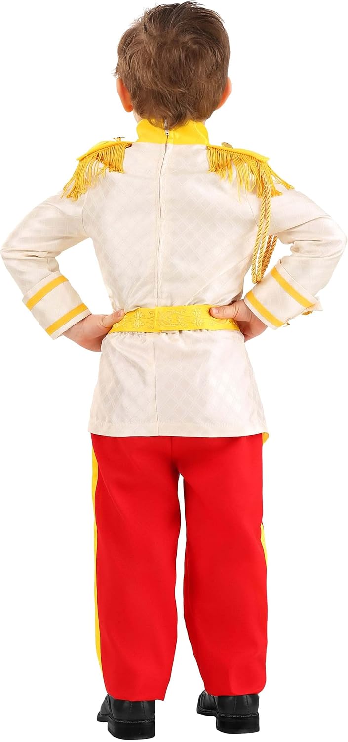 Disney Cinderella Kids Prince Charming Costume Boys, Toddler Prince Charming Outfit, Royalty Halloween Jumpsuit - Image 4