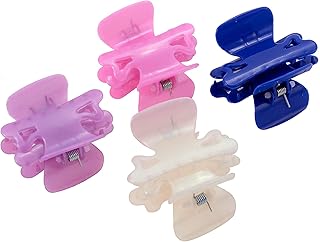 Prendedor Médio com 6 Unidades (Cor dos Itens Pode Variar), Hair Bonitinho Marilu, Azul, Hair Bonitinho Marilu