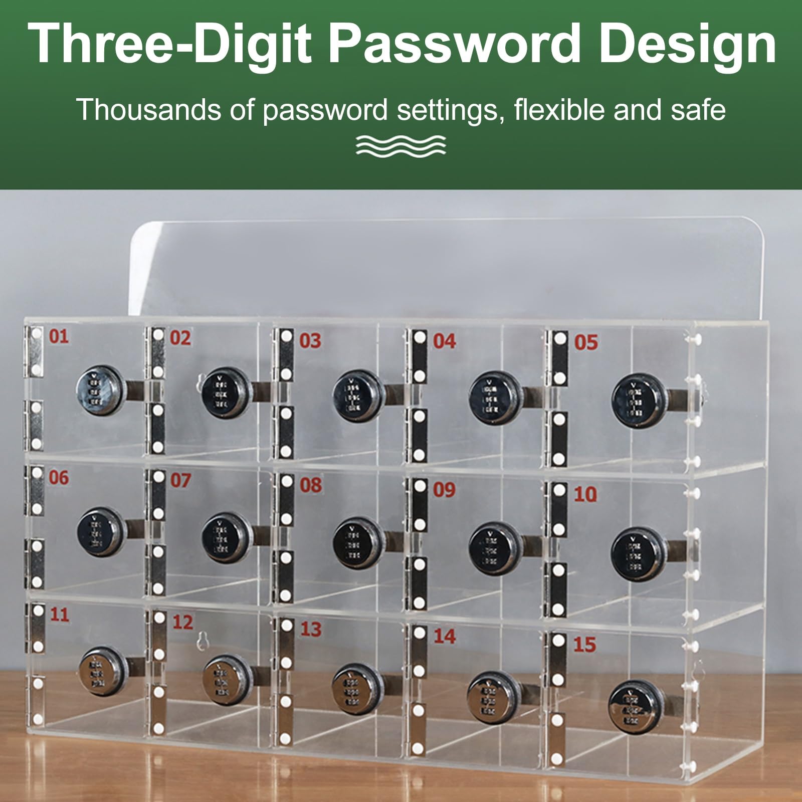 Handy-Aufbewahrungsschrank Aus Acryl - Transparenter Safe Mit Schloss Für Büro & Schule