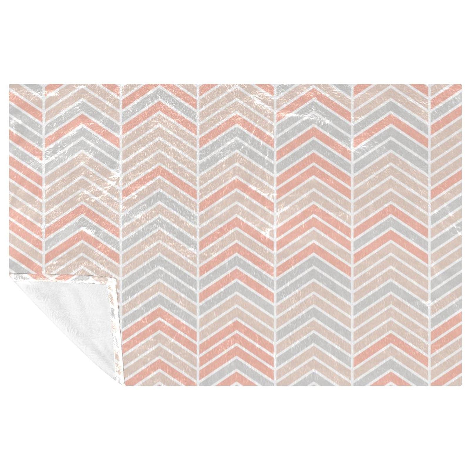 Couverture chaude haut de gamme à vagues colorées jeté de lit chic