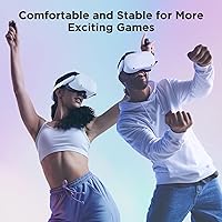 Vista 4 de YOGES 5000mAh Battery Head Strap for Quest 2, Rechargable Adjustable Headstrap to Extend Playtime Compatible with Meta Quest 2