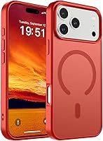 Vista 521 de SUPFINE - Funda magnética para iPhone 13 Pro Max (compatible con MagSafe), (protección contra caídas de grado militar de 10 pies), delgada, Negro