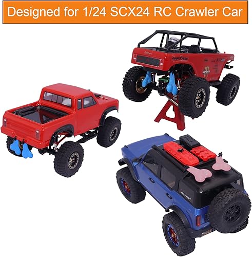 Miniatura 6 de WOAEIUOS Bolas colgantes para camión, tuercas, bolas de parachoques, tuercas de toro, contrapeso de bola de cola para TRX4M SCX24 FX24 coches RC 118