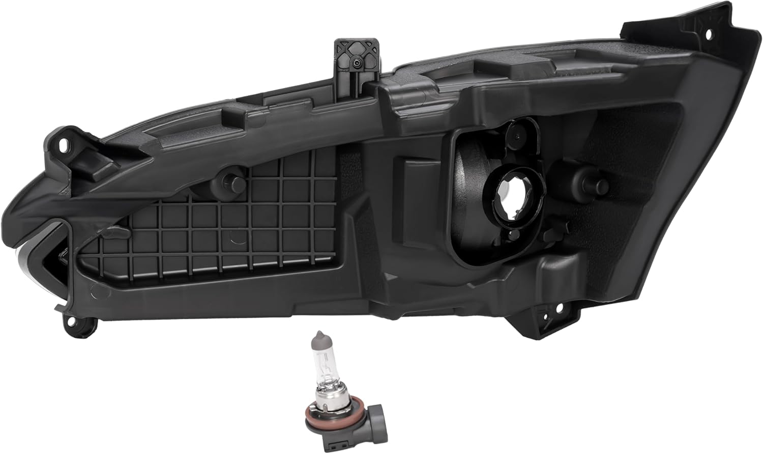 HECASA Right Fog Light Compatible with 2013-2016 Hyundai Santa Fe Sport Halogen Front Bumper Driving Fog Lamp Clear Lens Plastic Passenger Side