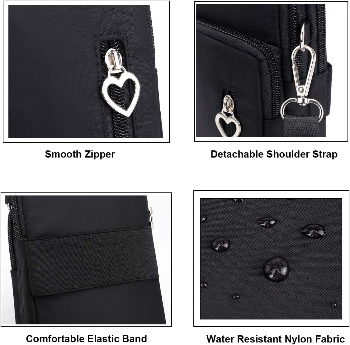 Phone Armband for iPhone 16 15 14 13 Pro/Pro Max, Samsung Galaxy S25 S24 Ultra Plus A16 A15 A06 - Crossboy Phone Purse Bag