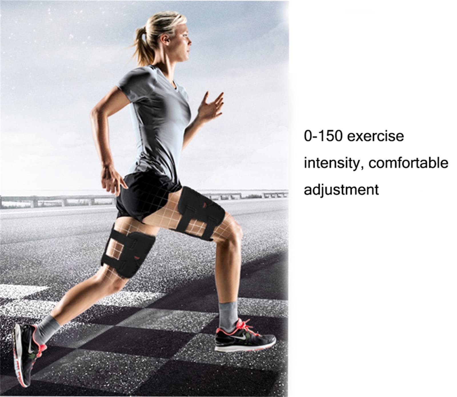 Trimmer per Cosce per dimagrire, Cintura tonificante per la Coscia Dimagrante per Gambe EMS, Fascia per dimagrire per Coscia Dimagrante ABS per Allenamento Muscolare