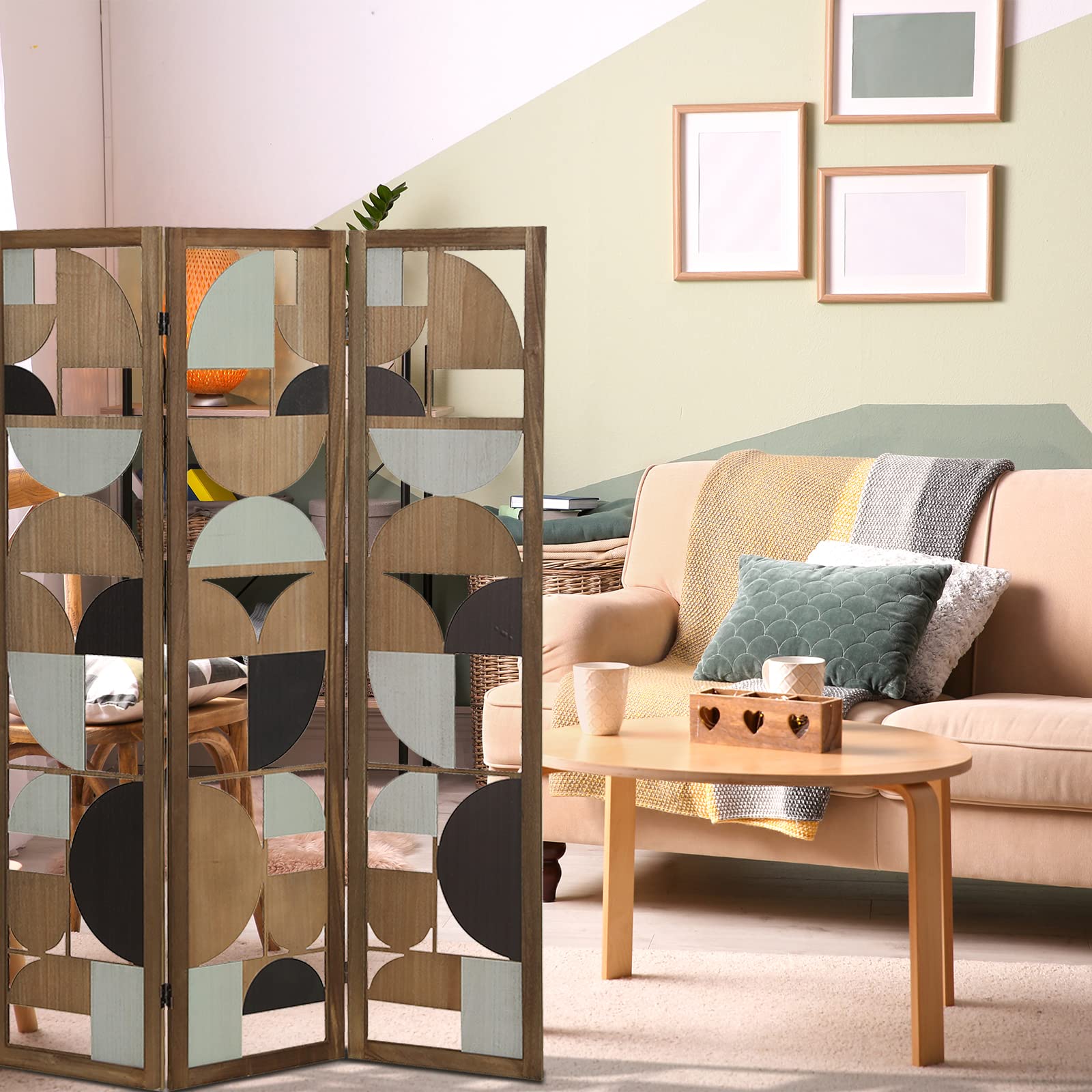 Buy Bamboo Room Divider, Private Folding Room Partition Screen