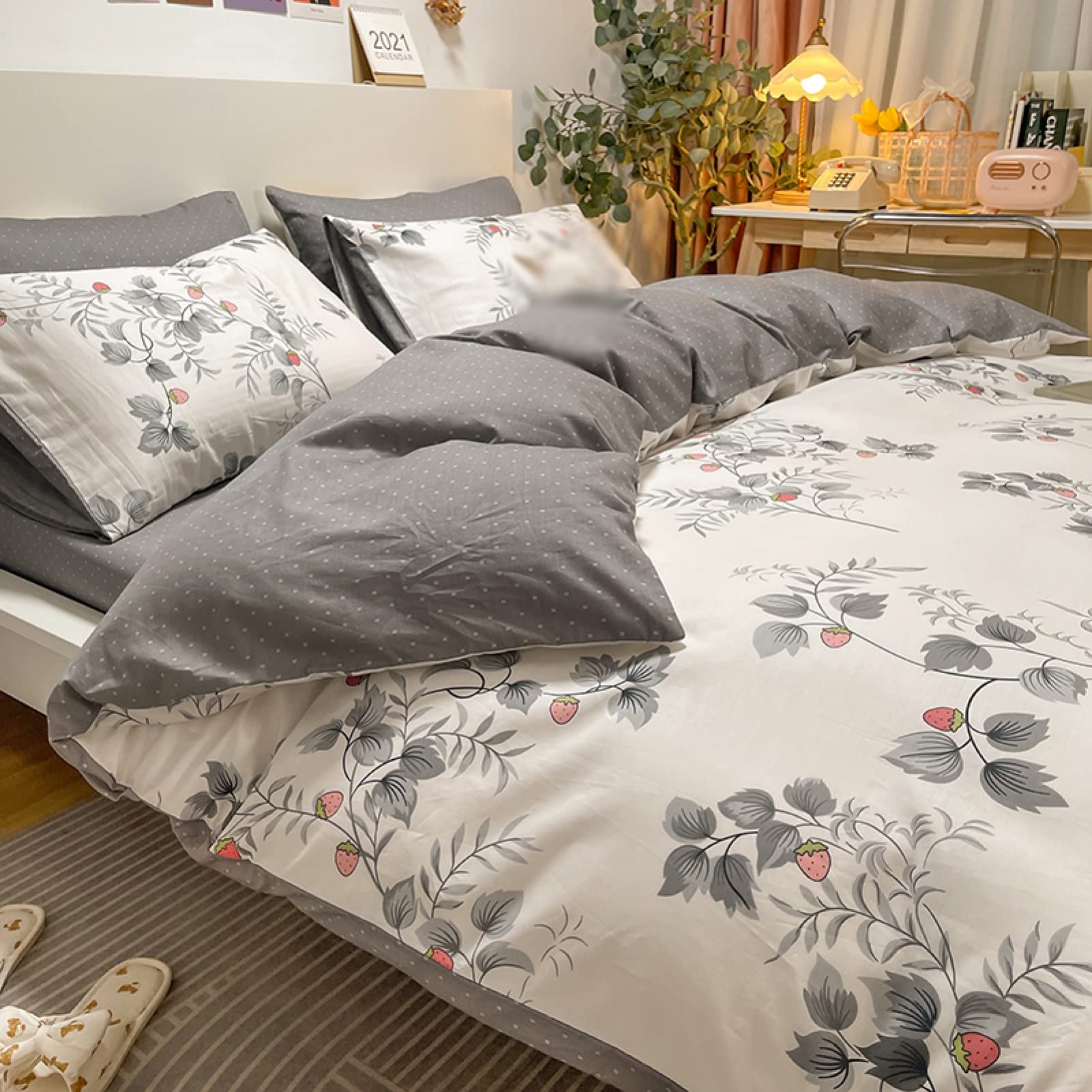 掛け布団カバー 単品売り ふとんカバー 肌触りの良い 寝具カバー 花柄 C フラワー 北欧 通気 タイプ 速乾 しっかりとした生地 洗える  シワなりにくい オールシーズン シングル セミダブル ダブルサイズ 子供用布団カバー 夏