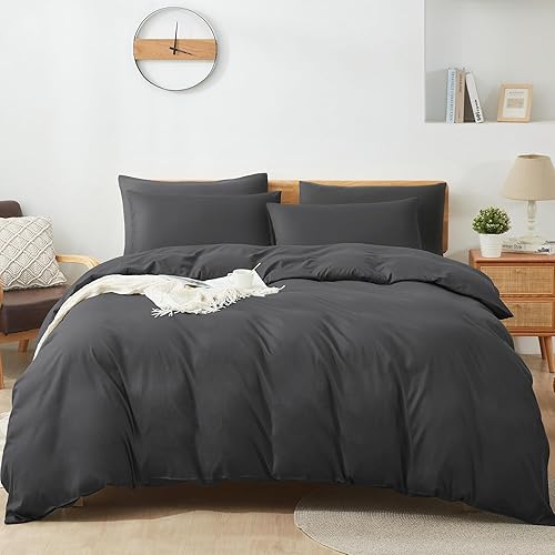Sufdari Funda de Edredón Tamaño Individual, Juego de Ropa de Cama de Funda de Edredón de 2 Piezas, Juego de Funda de Edredón Ultra Suave y