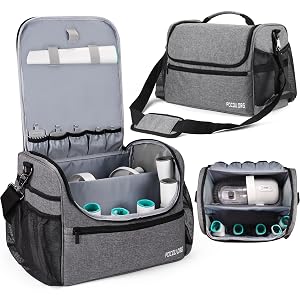 Pet Travel Grooming Supplies Organizer Carry Bag - Compatible with Oneisall Neabot Dog Grooming Vacuum Large Capacity -