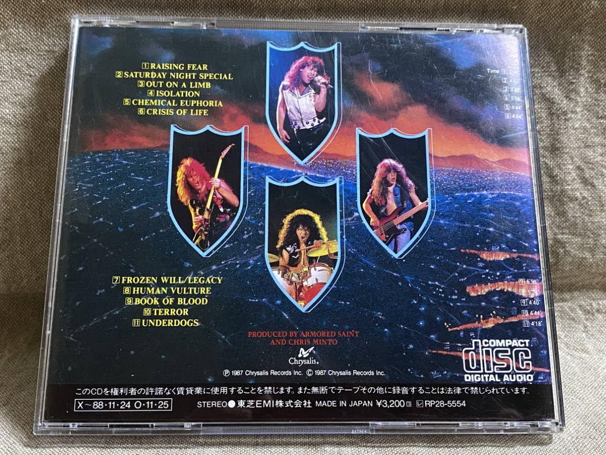 アーマード・セイント / レイジング・フィアー CD CP32-5554 Amazon.co.jp: [L.A.METAL] ARMORED SAINT - RAISING FEAR CP32-5554