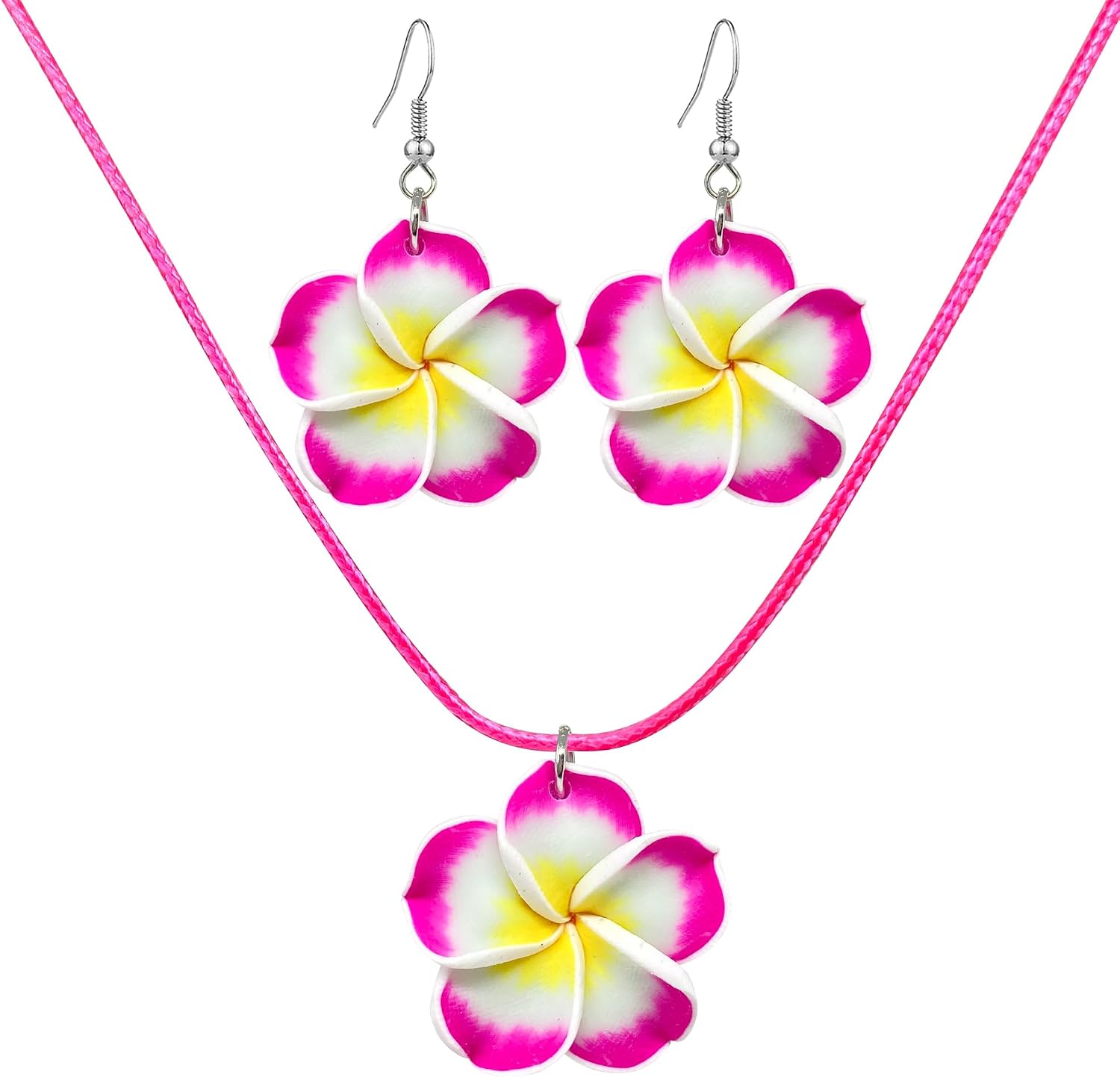 Flower Earrings Lovely Hawaiian Plumeria Dangle Earrings Bohemia Tropical Flower Earrings Beach Party Accessories for Women Girls Gifts image 5