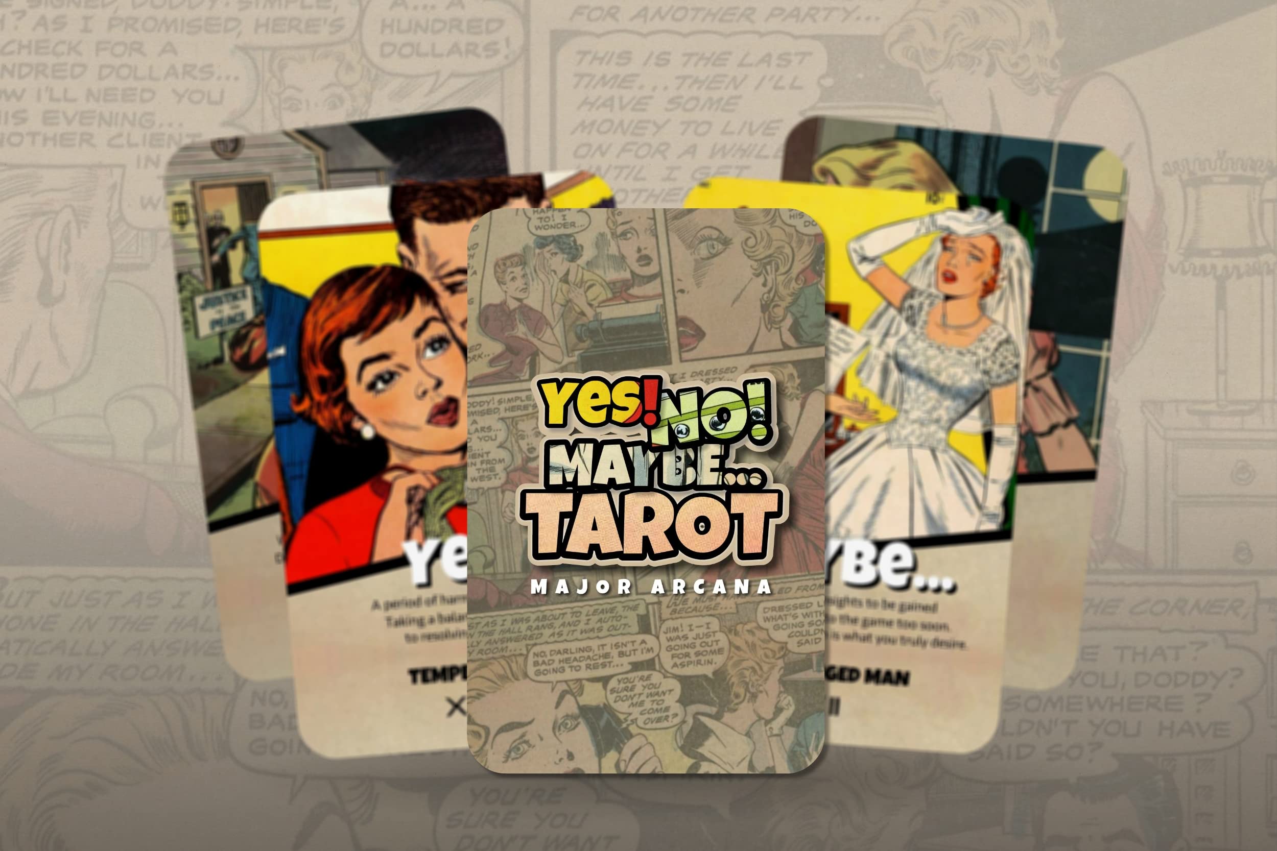 Yes, No, Maybe. Tarot - Major Arcana, Multicolored, 3.5 x 5.5 x 0.7 inches - Image 2