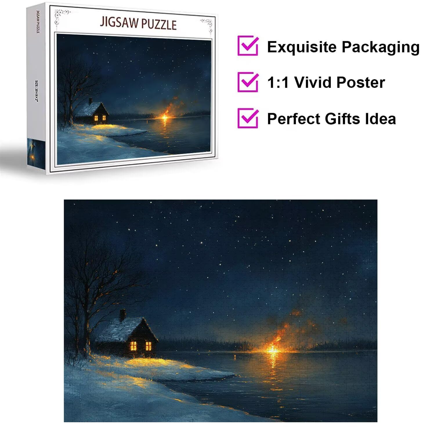 Puzzle 6000 Pezzi Il paesaggio Puzzle Classici per Gioco Familiare, n-359 | Impossibile Puzzles, Intrattenimento Creativo, Rilassamento e Intelligence, Regalo per Amore e Amico, Il cielo stellare