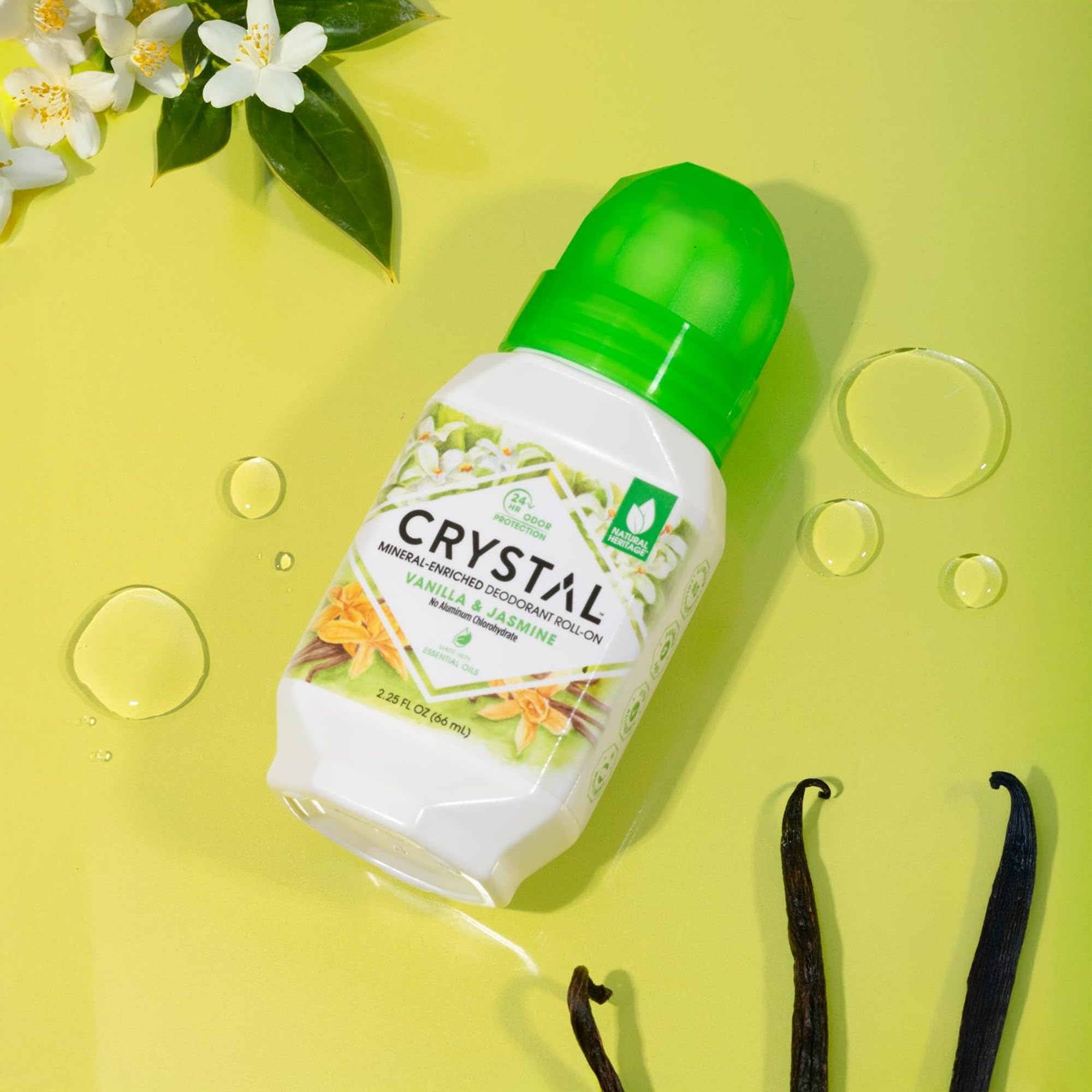 Crystal Mineral Deodorant Roll-On, 6.75 oz., 3 Pack, Vanilla & Jasmine thumbnail 3