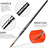 Vista 6 de Watercolor Brushes Professional Set, 10 Artist Brushes Watercolor Paint Brushes, Golden Maple Sable Brush Paint Brushes-Round Tip, Flats, Dagger