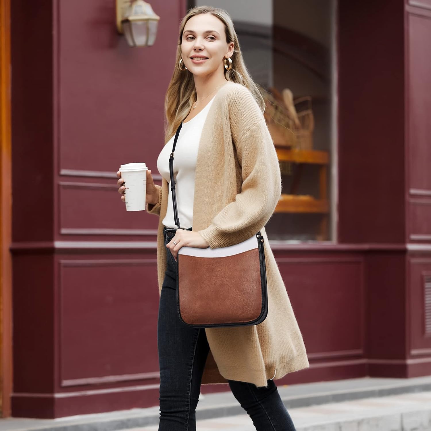 CLUCI Crossbody Bags For Women Trendy Fashion Shoulder Bag Vegan Leather Purse For Ladies with Adjustable Strap - Image 8