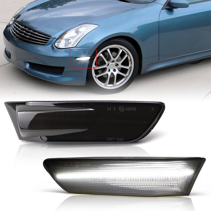 ドミネーター Amazon.com: FetonAuto Smoked Lens White LED Side Marker