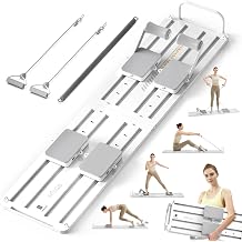 HitGo Pilates Board - Foldable Portable Pilates Reformer Set, 79" All-in-One Pilates Machine Workout Fitness Equipment for Home Gym Workout Women Men, Core & Full-Body Training Kit with Exclusive APP