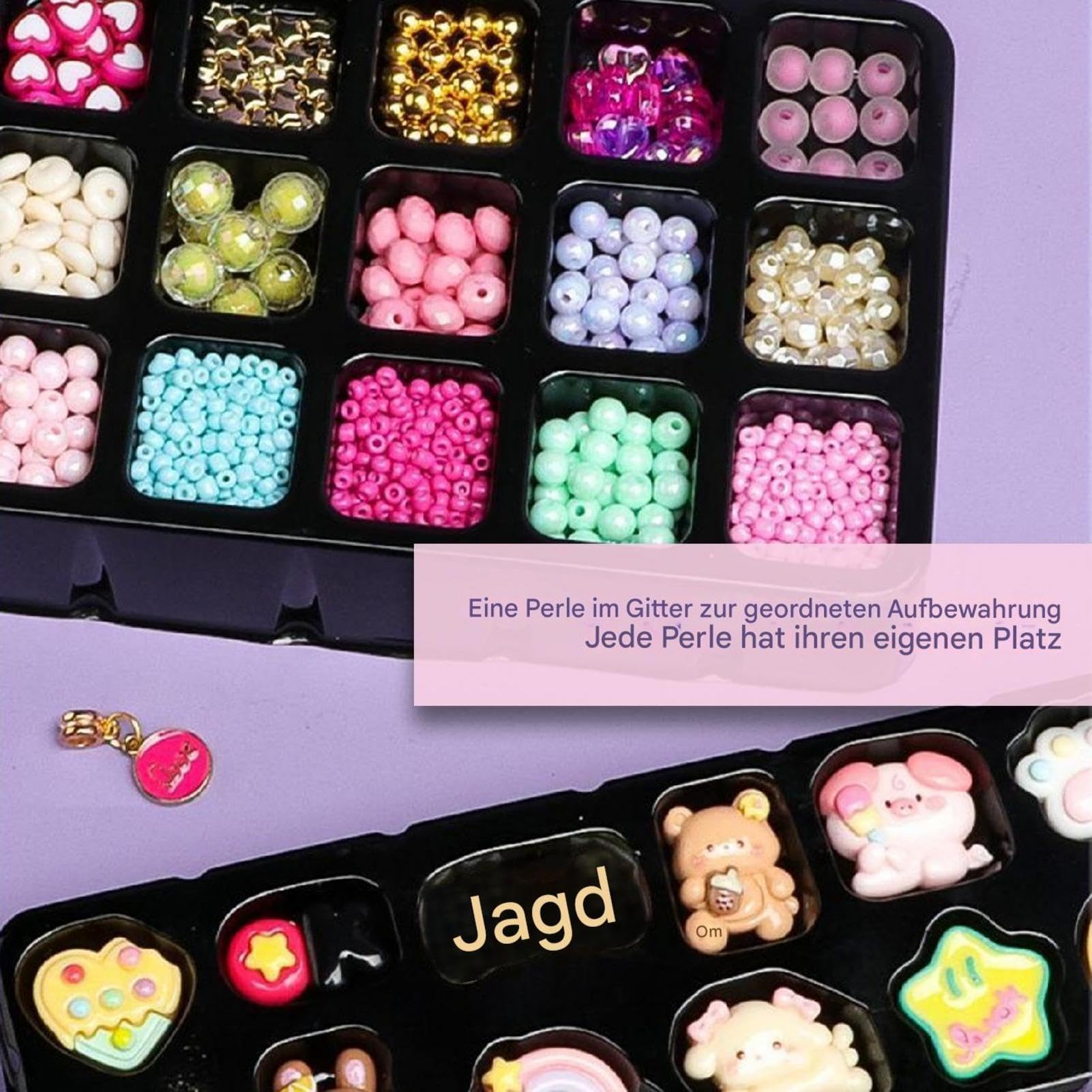 Lnhgh Armbänder Pädagogisch interaktives DIY Basteln | Kinderschmuckset mit Haarspange für Zuhause Schule Unterricht Picknick Spiel Kindergeburtstag
