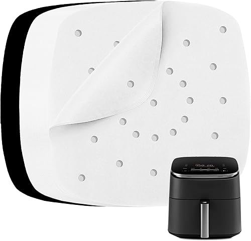 Miniatura 6 de Papel pergamino para freidora de aire Ninja Air Fryer Pro 4 en 1 5 cuartos de galón, AF141, cuadrados de papel de hornear para Cosori, Instant Pot