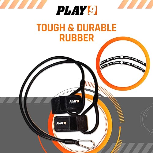 Miniatura 7 de Play 9 Deportes Resistencia Ejercicio Bandas de Activación de Béisbol Elástico Entrenamiento Atletas Equipo Bandas