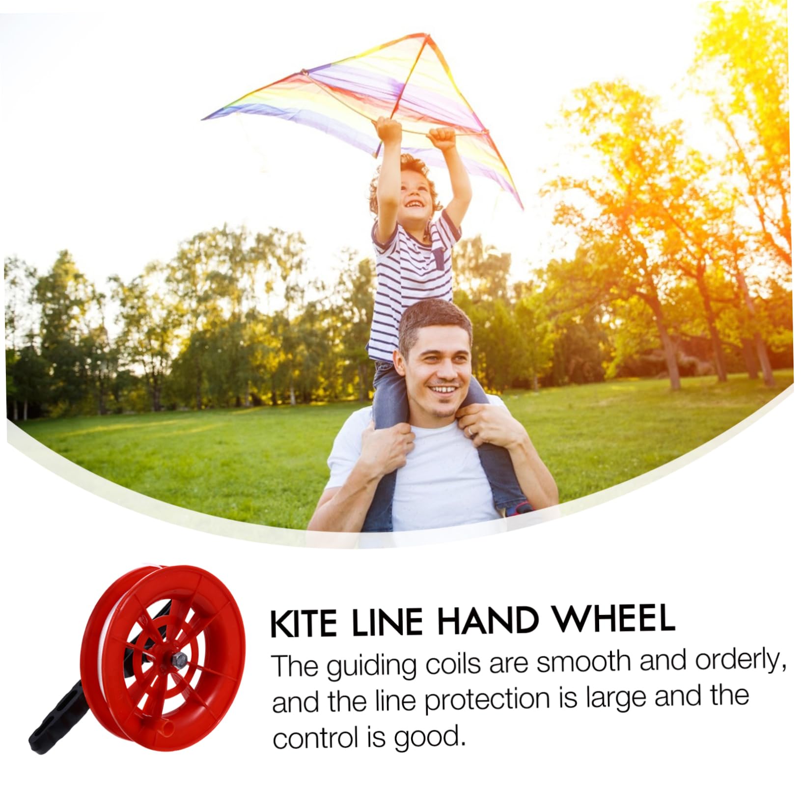 BCOATH 2Pcs Winder Kit with String Handle Reel for Adults Easy Control Kite Accessories for Outdoor Flying Activities