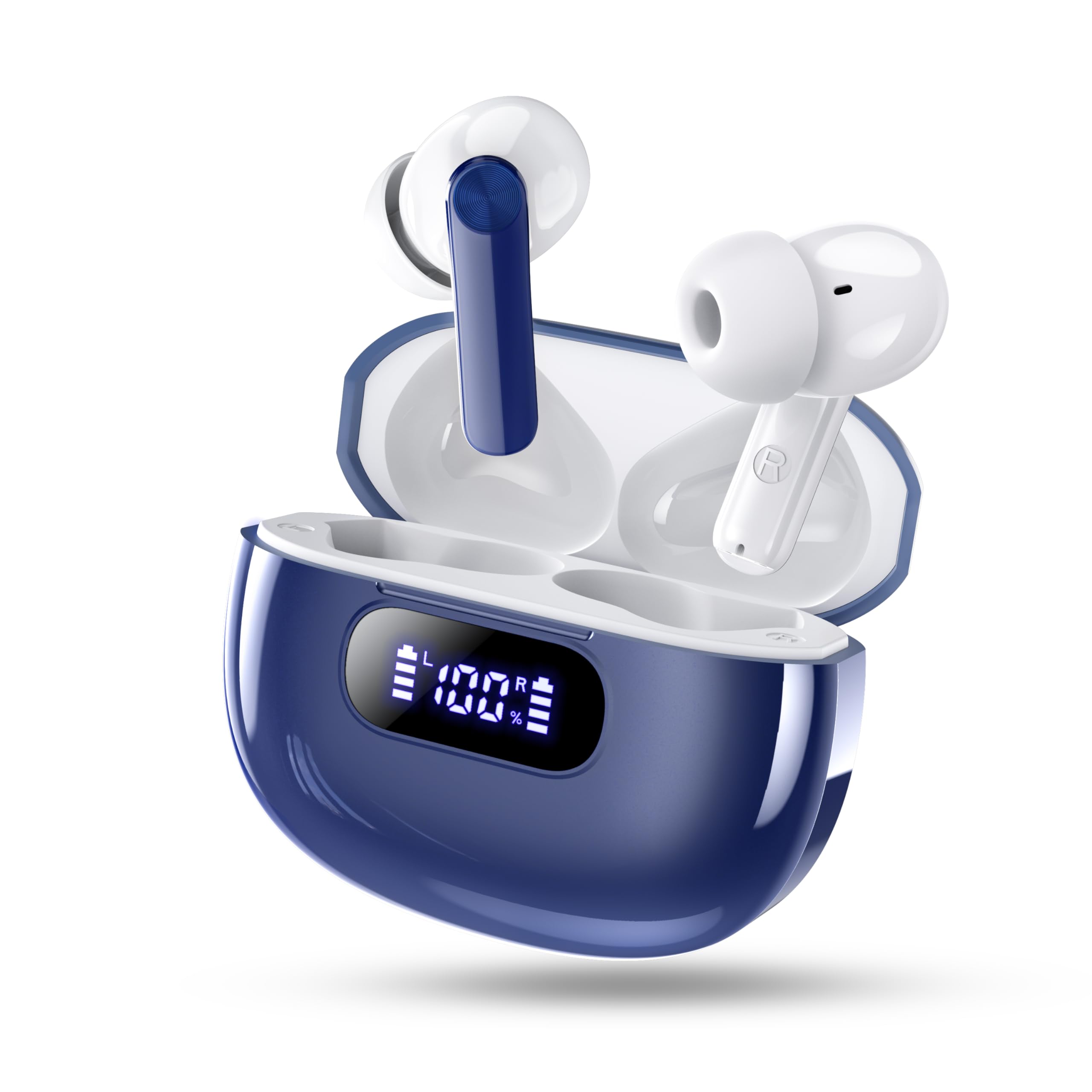 auricolari wireless bluetooth 5.3 led noise cancelling hi-fi