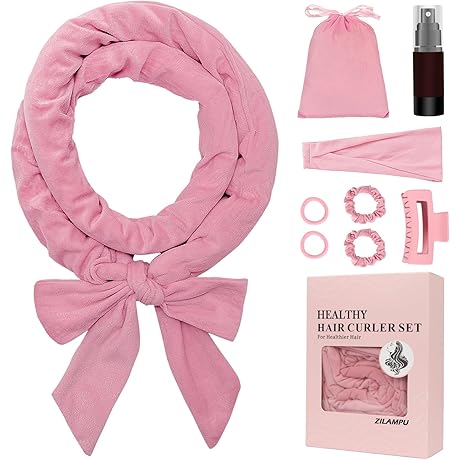 70" No Heat Curling Rod Headband, Lazy Hair Curler Headband for Women