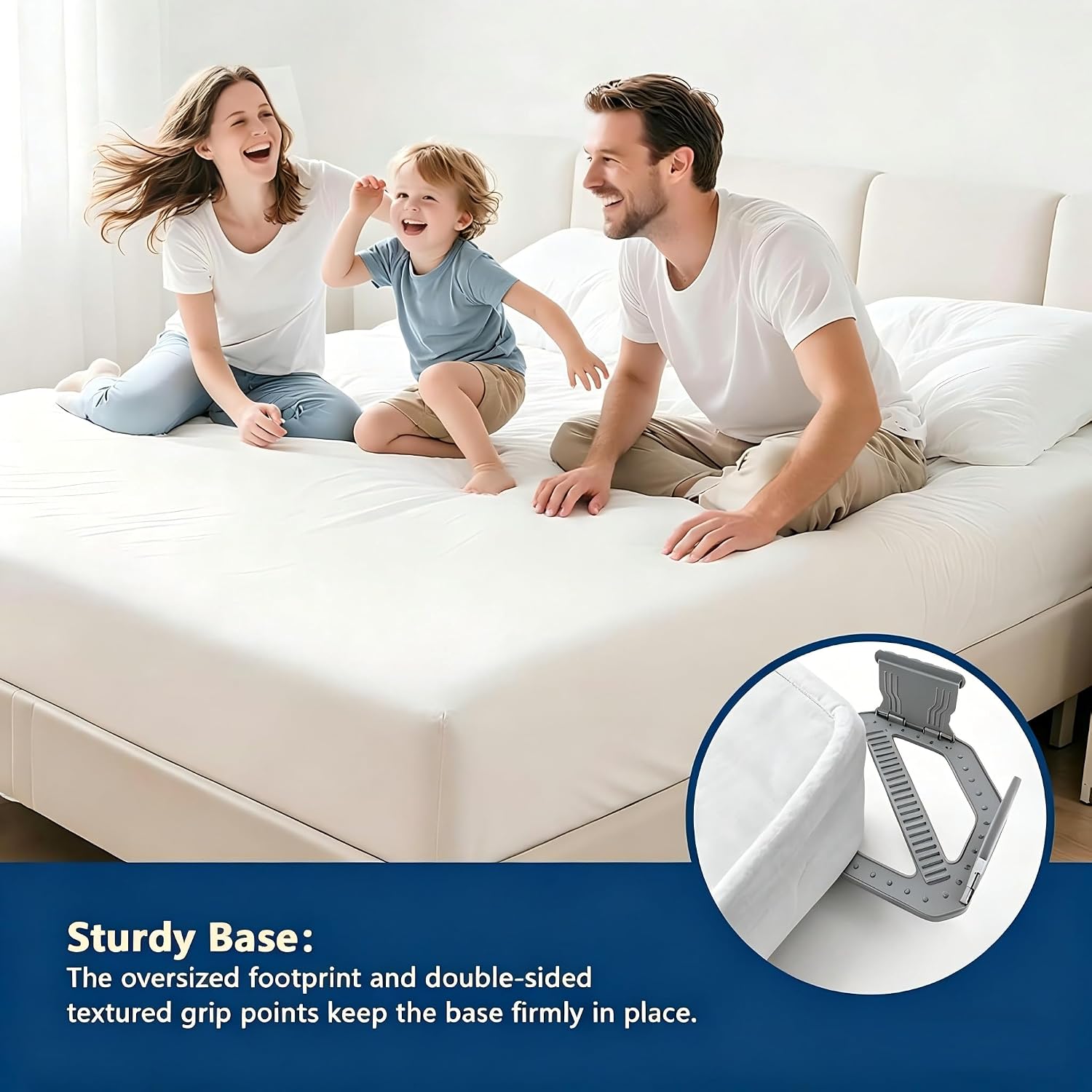 Sylphide Bed Sheet Holders for Corners 4-Pack, Anti-Slip Mattress Corner Grips, No-Tool Fasteners for Fitted Sheets, Alternative to Sheet Clips & Straps, Keep Tight & Wrinkle-Free