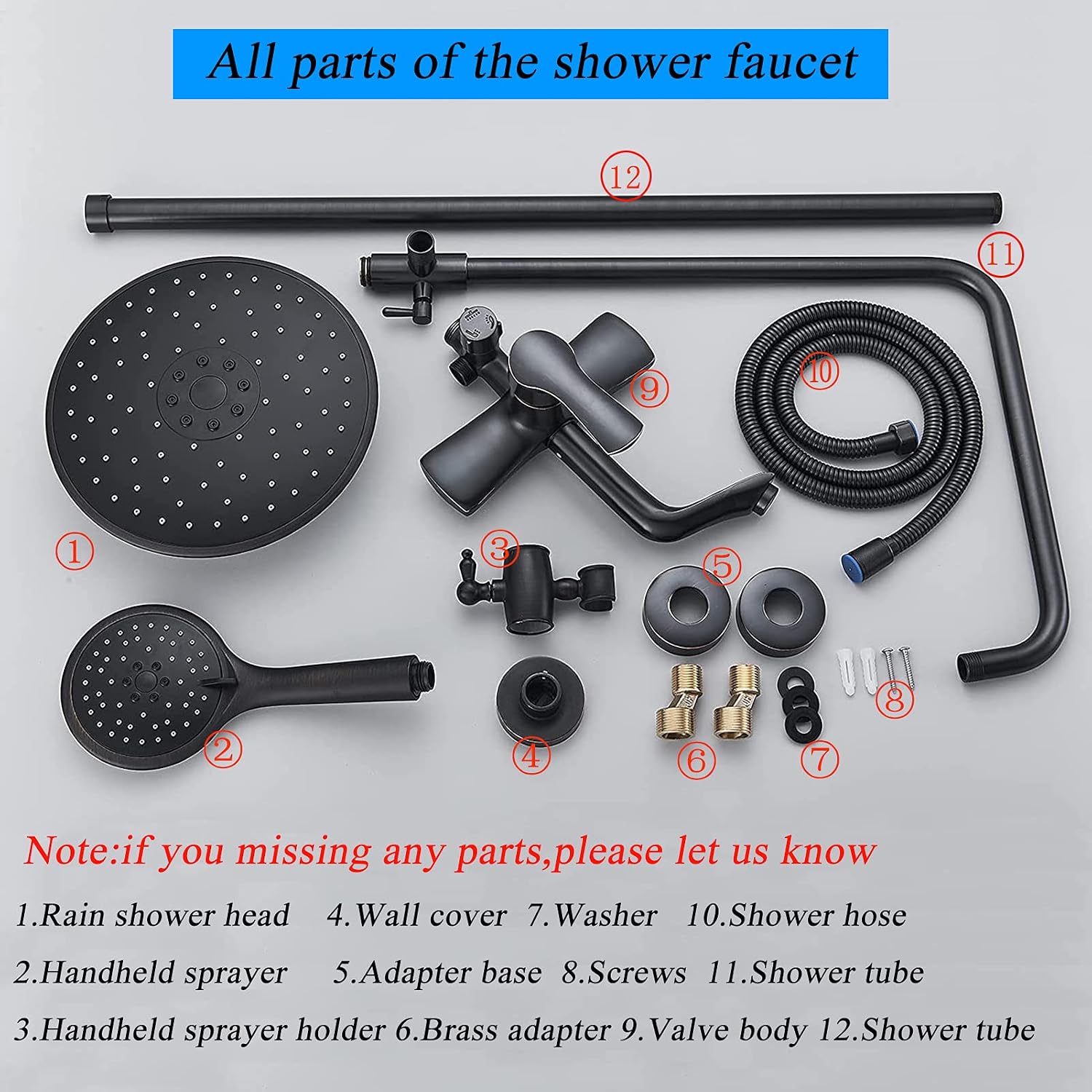 Up To 40% OFF Votamuta NEW 8 Inch Rainfall Shower Head Outdoor Shower Faucet Shower System Single Handle Bathroom Shower Mixers Wall Mount Swivel Tub Filler Spout with Handheld Sprayer Shower Oil Rubbed Bronze Lowest Price Votamuta NEW 8 Inch Rainfall Shower Head Outdoor Shower Faucet Shower System Single Handle Bathroom Shower Mixers Wall Mount Swivel Tub Filler Spout with Handheld Sprayer Shower Oil Rubbed Bronze