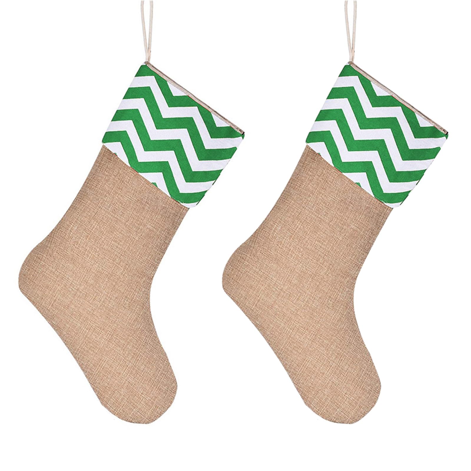 Tsophreniq Of 2 Burlap Socks Large Capacity Stocking Candy Containers Christmas Tree Decoration Fireplaces Hanging Ornament Fireplaces Hanging Stockings
