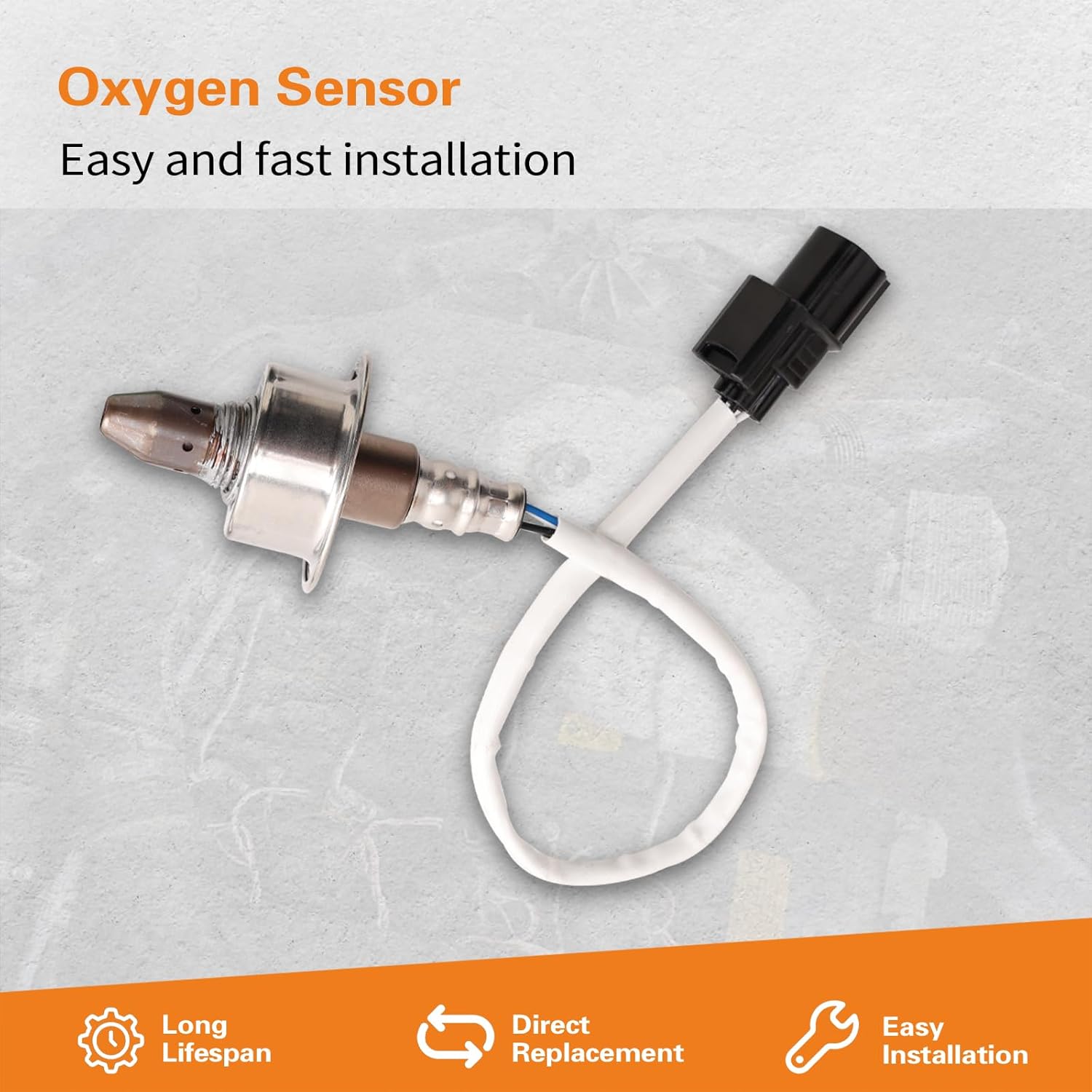 2Pcs Upstream and Downstream Oxygen O2 Sensor for CRV CR-V 2015-2016 L4-2.4L.OE#234-9131 234-4980
